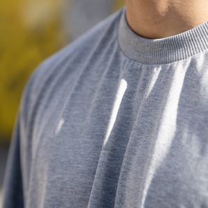 Plain Tshirt Gray - Image 3