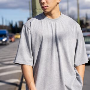 Plain Tshirt Gray - Image 2