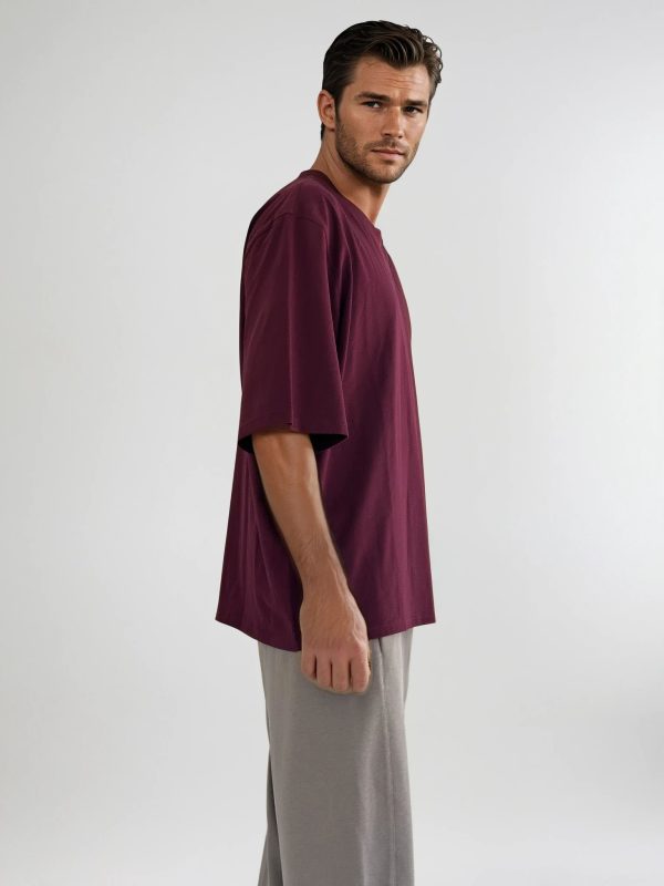 Plain Tshirt Bordeaux